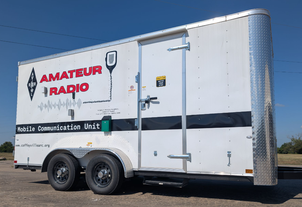 PAARC mobile communications trailer setup for field operations